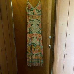 Spell Designs Spaghetti Strap Pastel Dress Size Small in Pre-Loved Condition